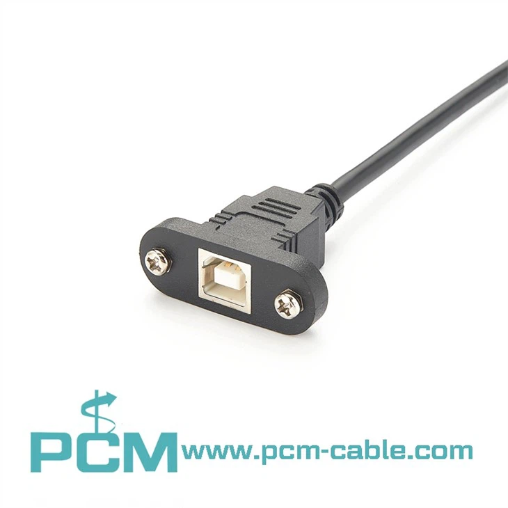 Panel Mount Extension Cable B Male To B Female