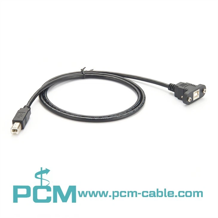 Panel Mount Extension Cable B Male To B Female