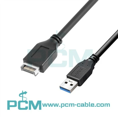 Заголовок на передней панели Удлинительный кабель с USB 3.1 Type-E на USB 3.0 Type-A