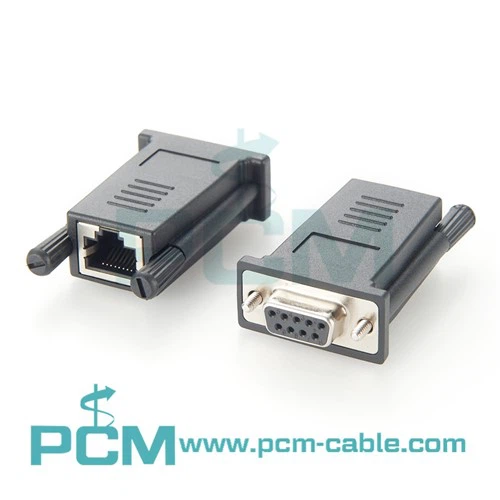 Переходник последовательной модульной консоли DB9 с гнездом RJ45 на гнездо