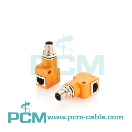 Переходники для прохода через панель M12 A с кодировкой RJ45