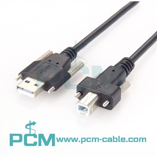 USB 2 с винтовым фиксатором.0 Высокоскоростной кабель A–B
