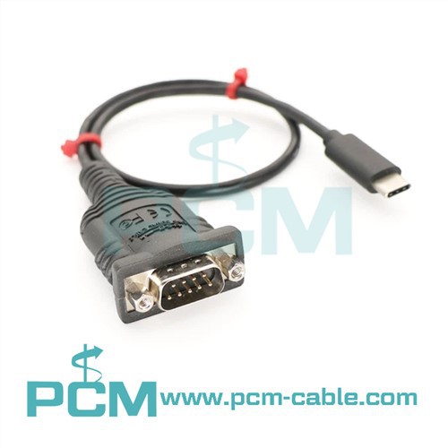 Кабель-переходник USB C-RS232 Serial DB9 с шестигранными гайками и чипом PL2303