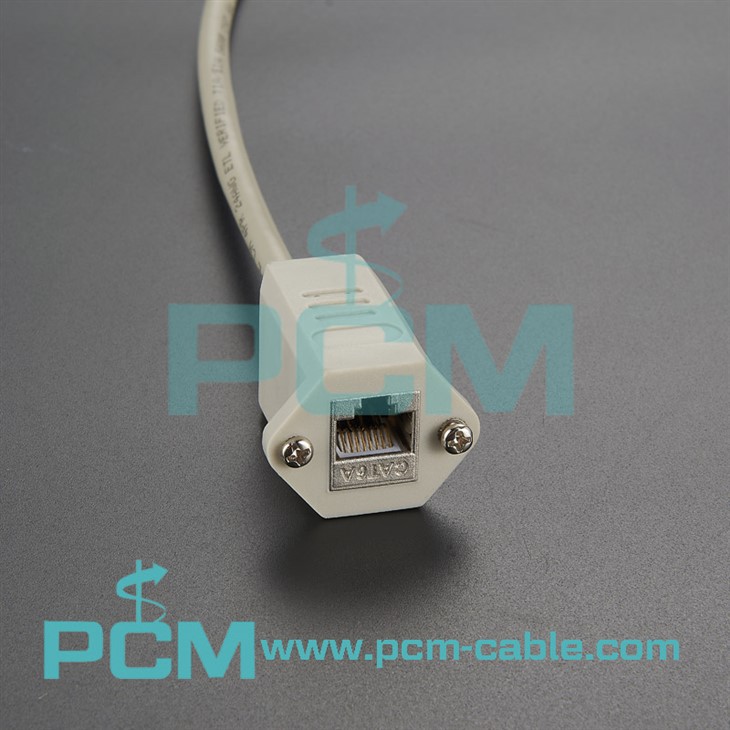 Cat6A RJ45 Keystone Panel Mount networking Cable Cat6a RJ45 Keystone Cable panel mount