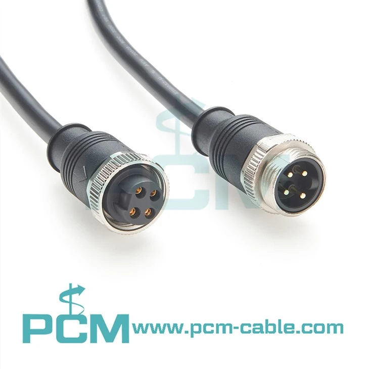 78-16UN 4-Pin Mini-Fast Male to Female Extension Cable for Industrial Power