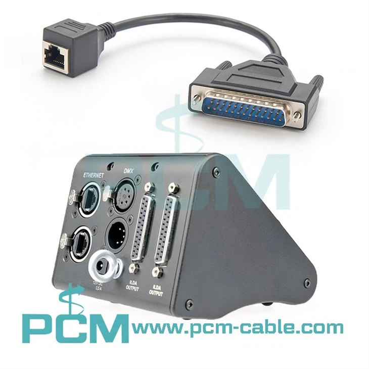Laser Light Cable Connector FB3 FB4 DB25 to RJ45