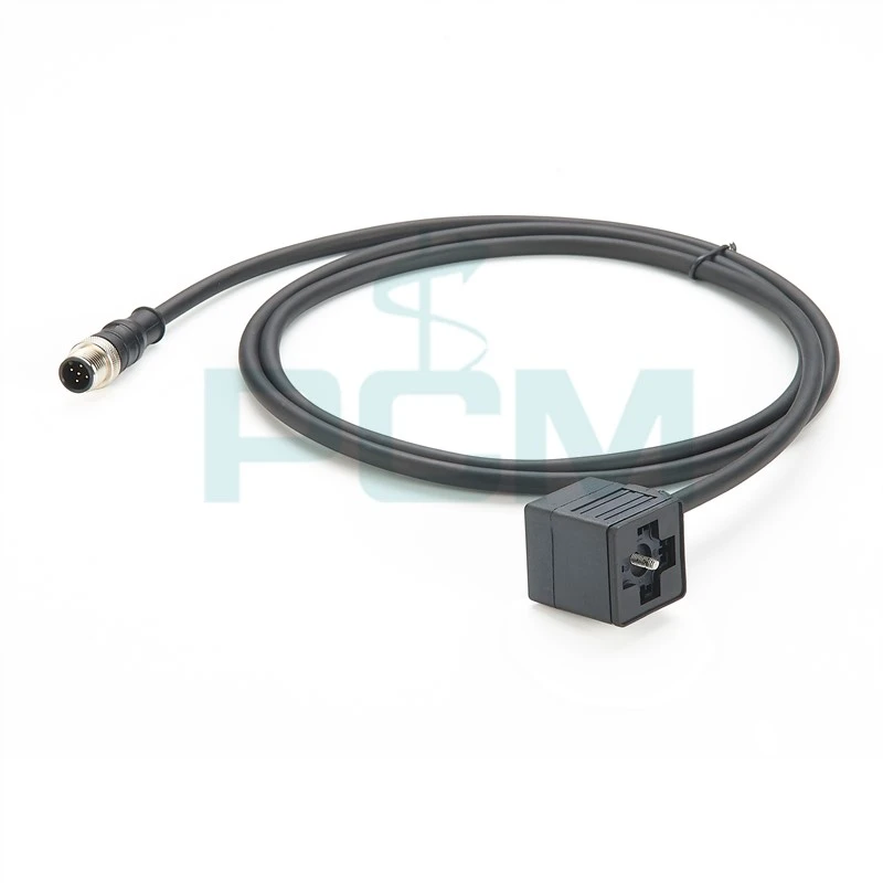 M12 to Valve Type A DIN connector cable M12 to Valve Type A DIN connector cable