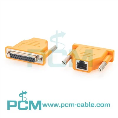 Переходник DCE с гнездом DB25 на гнездо RJ45, совместимый с Cisco CAB-25AS-DCE CAB-500DCF